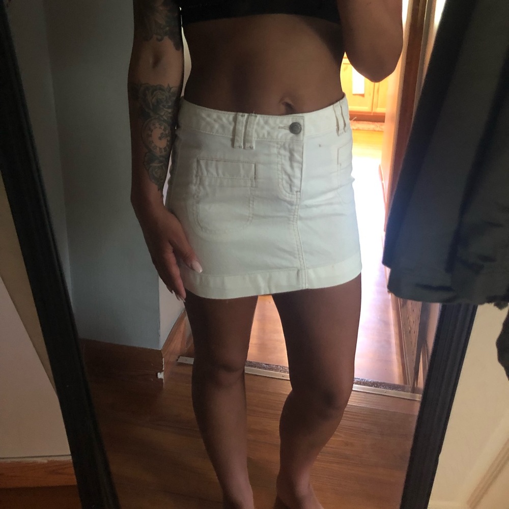 White skirt